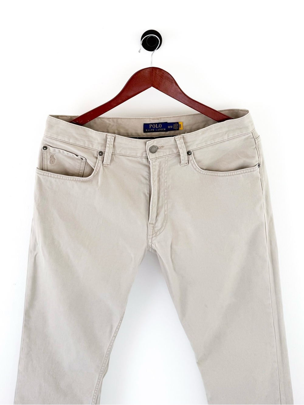 Polo Ralph Lauren Slim Straight-Leg Twill Pants in Light Taupe Khaki 32x32 Men's - Picture 8 of 11